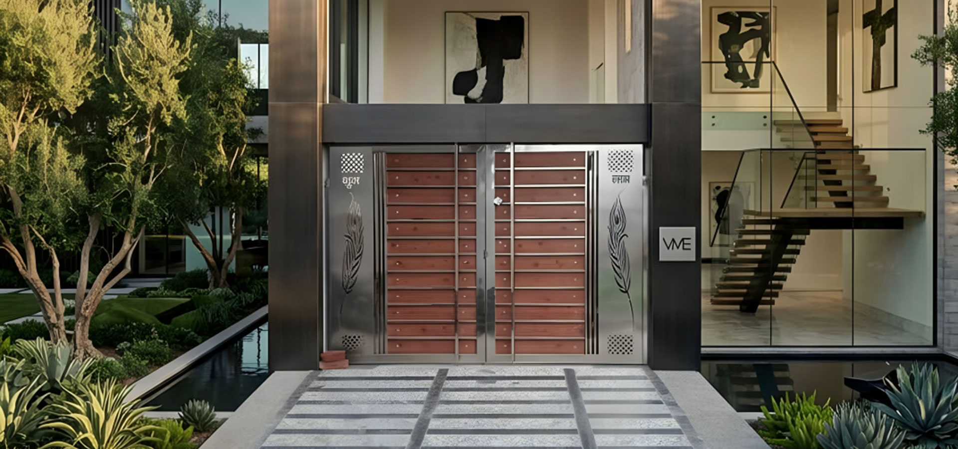 Stainless Steel Main Gate